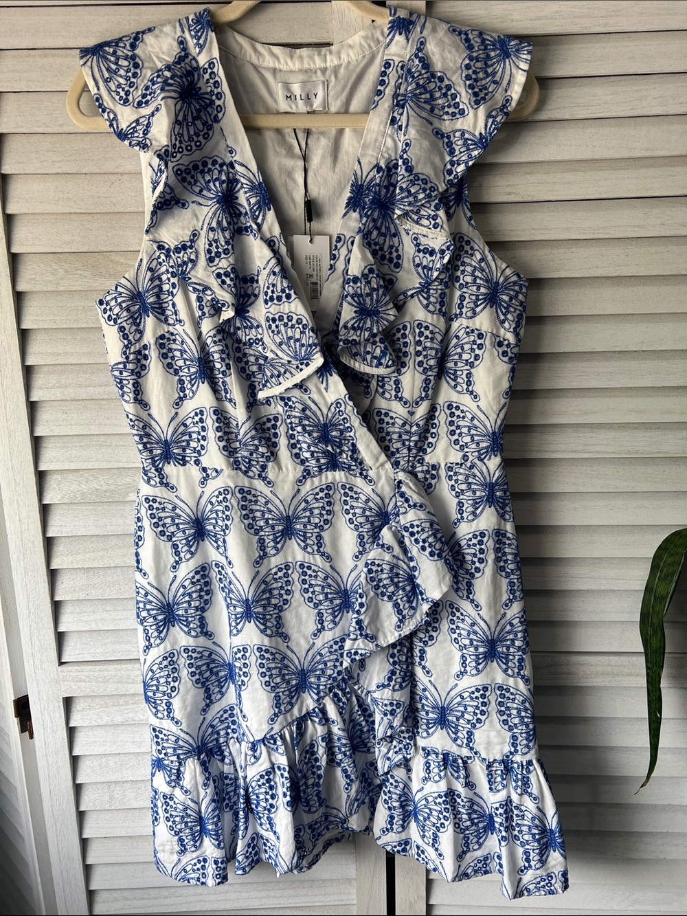 Milly Kids Dress with Navy and White Pattern